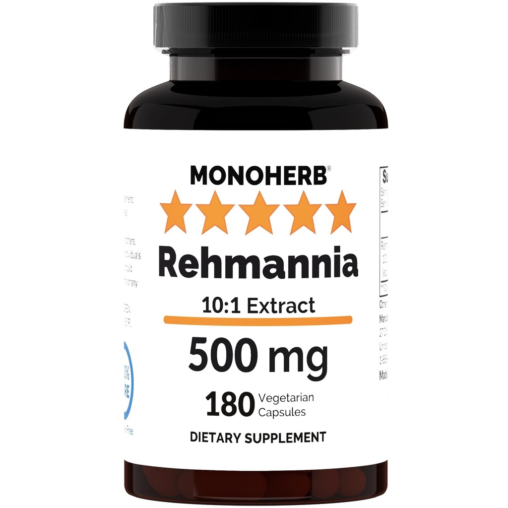 MONOHERB Rehmannia Extract 500 mg - 180 Capsules
