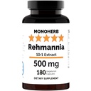 MONOHERB Rehmannia 10:1 Extract - 500 mg per Capsule - 180 Capsules - 180 Servings