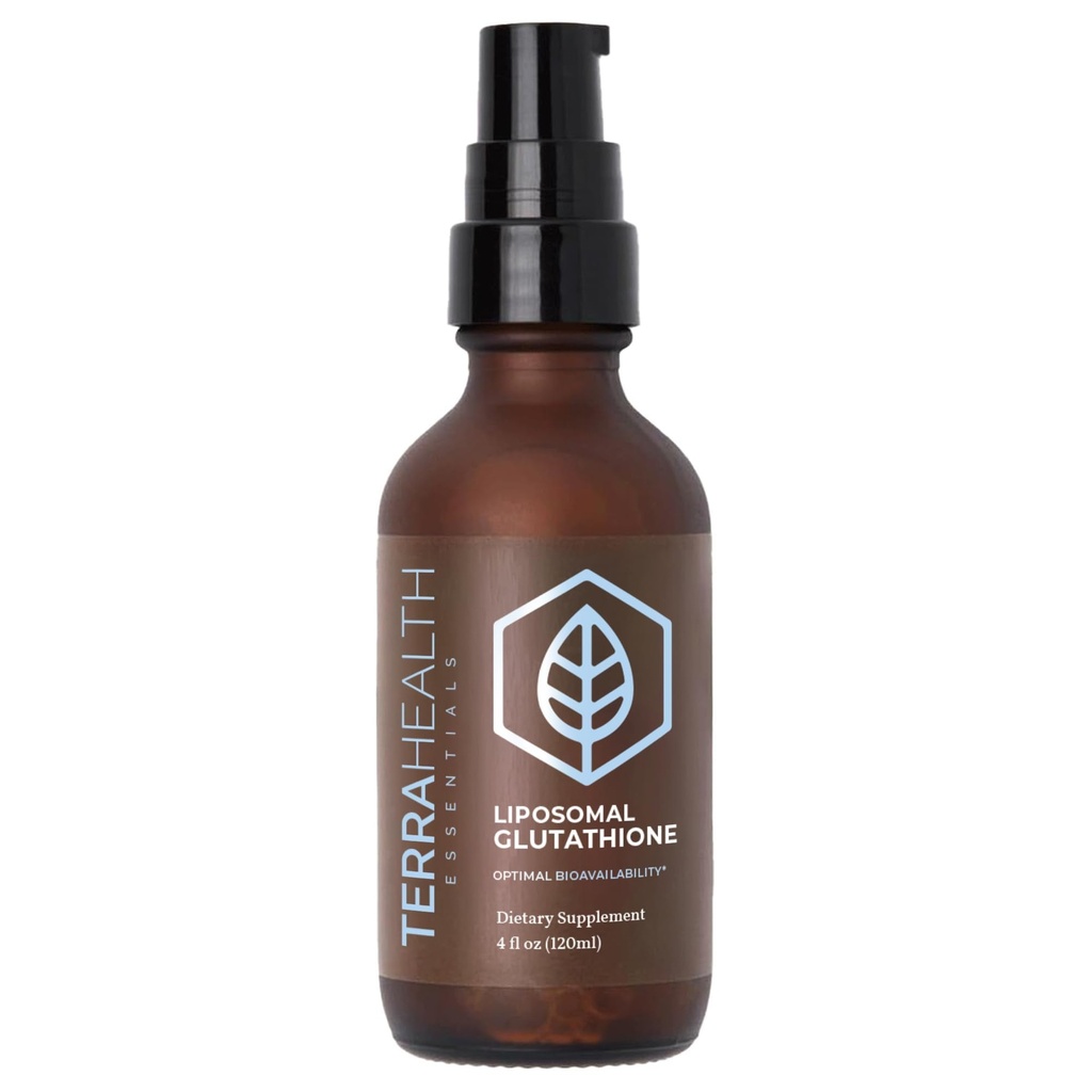 Terra Health Essentials - Liposomal Glutathione - Supports Immunity, Skin, Hair, and Healthy Aging - Maximum Absorption Glutathione Supplements - 30 Day Supply, 2oz