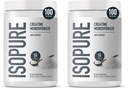 Isopure 100% Pure Creatine Monohydrate Powder,Sugar Free,Unflavored,5g Creatine Monohydrate Per Serving,1.1 Lbs,100 Servings (Packaging May Vary),(Pack of 2)