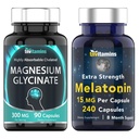 Sleep Tight Bundle: Magnesium Glycinate & Melatonin
