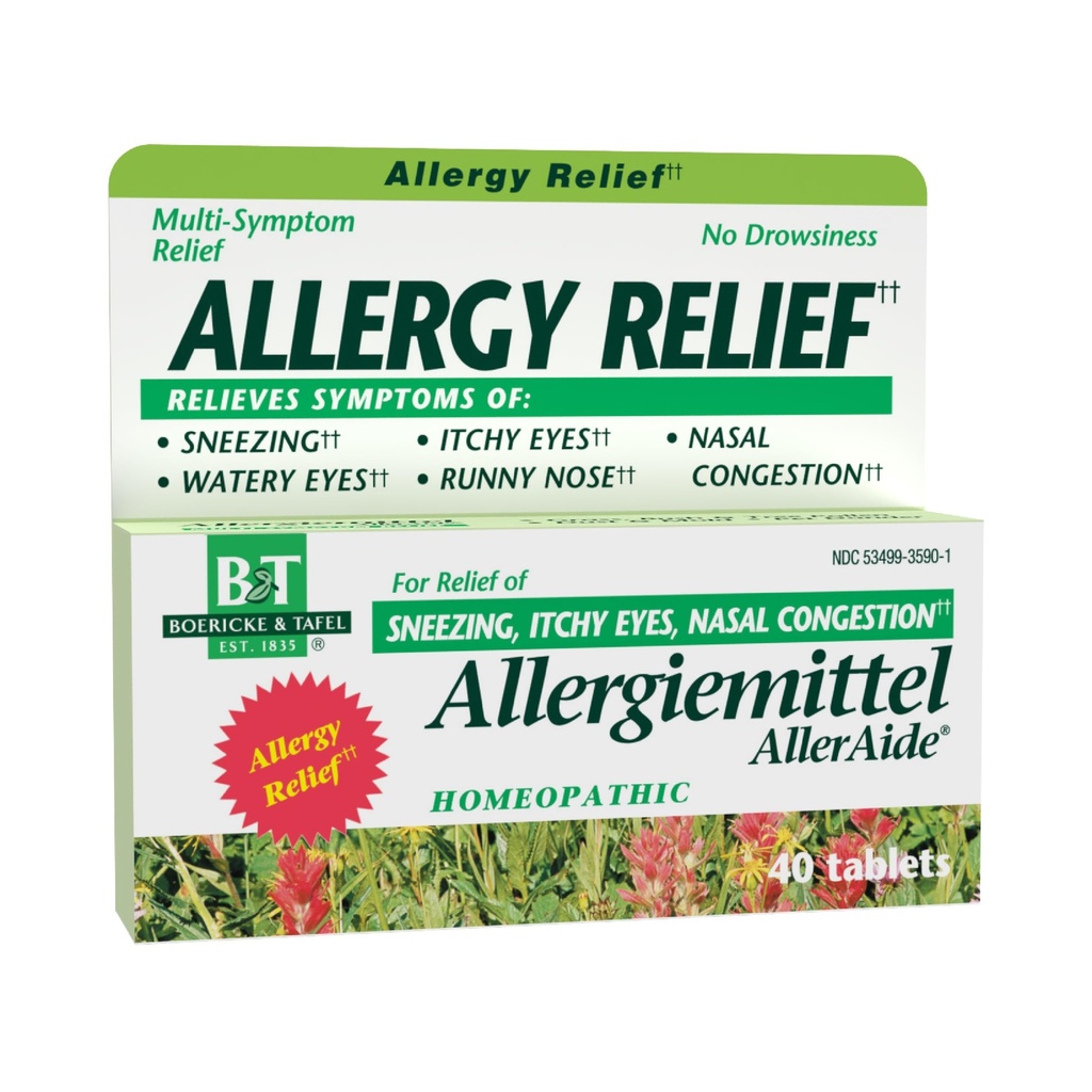 Nature's Way Boericke & Tafel Allergiemittel AllerAide, Allergy Relief††, 40 Tablets