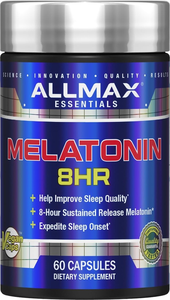 ALLMAX Essentials Melatonin 8HR - 60 caps