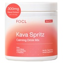 FOCL Instant Kava Drink Mix - Refreshing Non-Alcoholic Calming Powdered Drink with Kava Extract, Lion’s Mane, Ashwagandha, L-Theanine - Sugar Free, Non-GMO - Mixed Berry Flavor -30 Servings