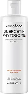 Codeage Liquid Quercetin Phytosome Suplemento, Quercetin 1000 mg Dihydrate, Suministro de 3 meses, Apoyo Inmunitario, Sophora Japonica, Vitamina E, Entrega Liposómica, Vegan, No GMO, 15.22 fl oz