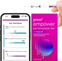 Proov - Empower Hormon Tracker at Home - for Women 30-40+ - Comprender su equilibrio hormonal " Perimenopause Stage - Medidas FSH, LH, Estrógeno " Progesterone - 1 Cycle Test Kit