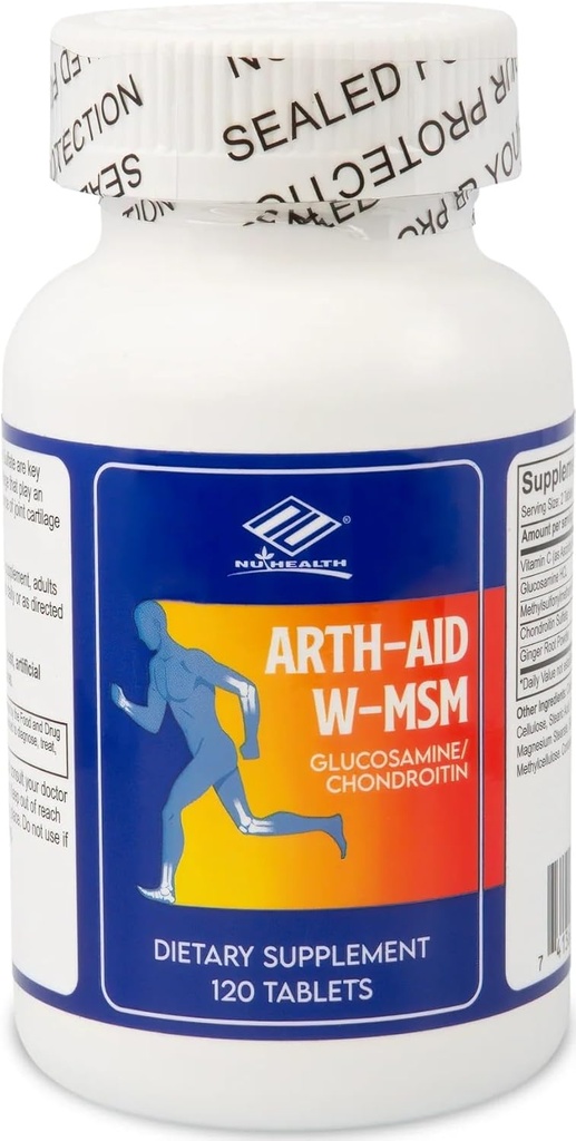 Arth-Aid W-MSM new Glucosamine Chondroitin 120 Counts