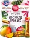 Mama Natural Electrolytes Powder Packets – Instant Hydration with natural Sea Salt, Potassium & Magnesium Glycinate – Sugar Free, Organic Mango Flavor – 30 Travel Sticks for Postpartum & Pregnancy