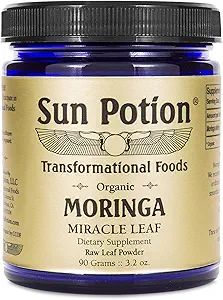 Potion Sun Moringa Leaf Powder - 90 Gram Jar
