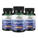 Swanson Apigenin Bioflavonoid Supplement for Adults Seeking Natural Sleep, Relaxation, and Stress Relief Support - 50 mg (90 Vegan Capsules, 3 Pack)