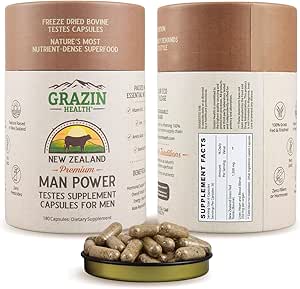 Grass Fed Bovine Tests Man Power Capsules (30 Day Supply)