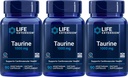 Life Extension Taurine 1,000 mg, 90 Vegetarian Capsules (Pack of 3)