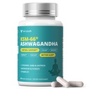 Cortisol Supplement with KSM-66® Ashwagandha & L-Theanine - Advanced Formula with GABA, Saffron, Magnesium Glycinate & Vitamin D3 for Calm Focus, Mood Balance - 60 Capsules