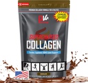 PhysiVantage Supercharged Collagen Peptides Powder - Hydrolyzed Collagen for Joint, Tendon, Ligament, " Skin Health Support - Chocolate, Keto, Paleo, 16oz