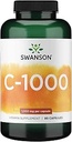 Swanson Vitamin C w/Rose HIPS - Herbal Supplement Promoting Skin Health, Heart Health & Immune System Support - Natural Formula Promoting Protection & Wellness - (90 Capsules, 1000mg Each)