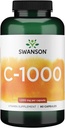 Swanson Vitamina C w/Rose HIPS - Suplemento Herbal Promoción de la Salud de la Esquía, Salud del Corazón &amp; Apoyo al Sistema Inmunitario - Formula Natural Promoción de Protección y Bienestar - (90 cápsulas, 1000 mg cada uno)
