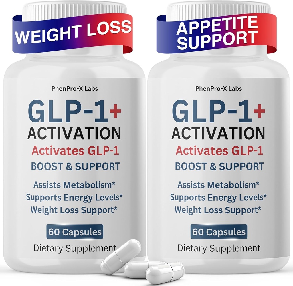 (2 Pack) GLP-Activado para Mujeres, GLP1 Booster para el apoyo general de salud y GLP1 Producción natural, Regula el metabolismo, Tomar antes de la comida, 120 cápsulas (60 Servimientos)