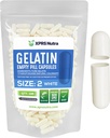 XPRS Nutra Size 2 Empty Capsules - 100 Conde Empty Gelatin Capsules - Pills DIY Capsule Filling - Pure Bovine Pill Gel Caps for Do-It-youself Supplements (White)