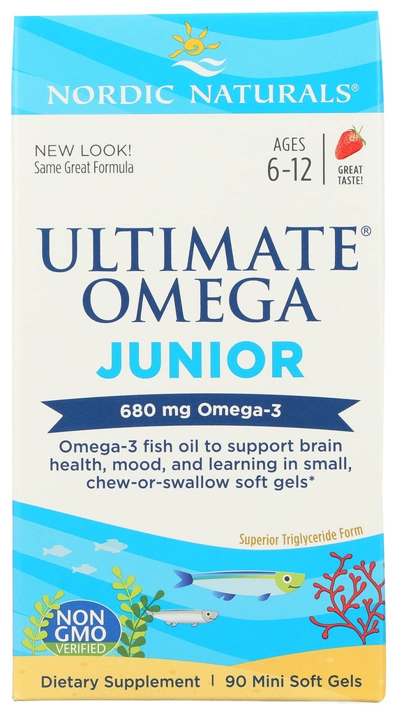 Nordic Naturals, Ultimate Omega Junior 680Mg, 90 Count