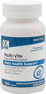 Opciones de calidad Mens Multi-Vite, Tabletas multivitamínicas para soporte diario de salud Formuladas para hombres menores de 50 en 120 Botellas de cuenta