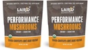 Superalimentación orgánica Laird Mushroom Blend con Chaga, Cordyceps, Lion's Mane y Maitake for Energy and Cognition, 3.17 oz. Bolsa, paquete de 2