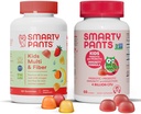 SmartyPants Kids Multivitamin Fiber Supplement Gummies and Probiotic Immunity Bundle: Omega 3 Fish Oil (EPA/DHA), Vitamina D3, C, Vitamina B12, B6, Digestive &amp; Immune Support Supplement (30 Day Supply)