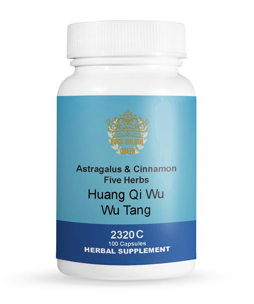 Huang Qi Wu Wu Decoction/Astragalus & Cinnamon Five Herbs Decoction, 100 Capsules/Bottle (2 Bottles)