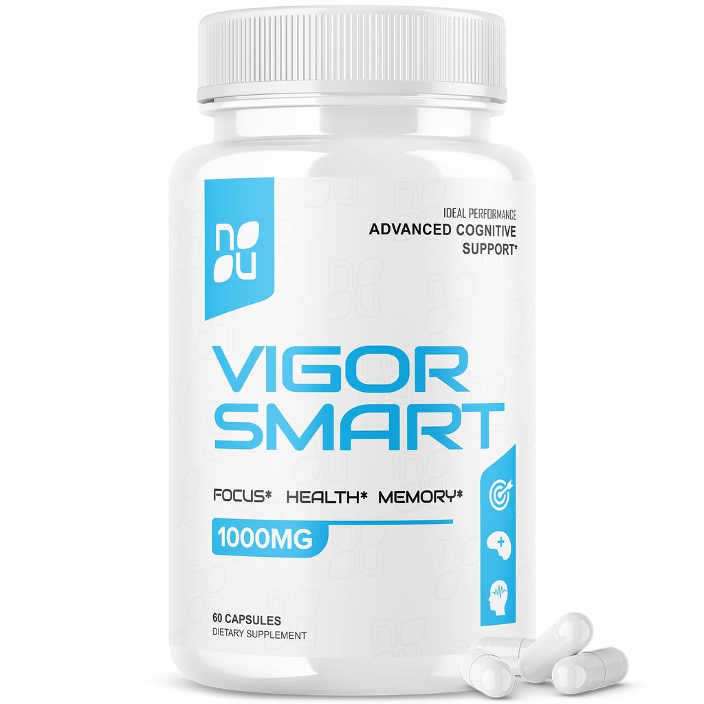 Vigor Smart Brain Booster Pills Advanced Cognitive Focus Support 1000mg (60 Capsules)