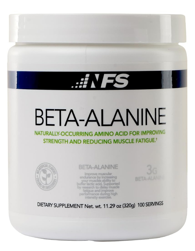 NF Sports Beta-Alanine – Naturally Occurring Amino Acid Promoting Reduction In Muscle Fatigue And Improved Performance - 100% Satisfaction Guaranteed