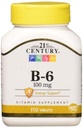 21st Century Vitamin B-6 100 Mg, 110 Count