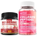 Berberine Supplement with Ceylon Cinnamon + Hydrolyzed Collagen Peptides Pills