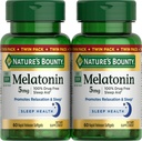 Bounty Melatonin 5mg, 100% Drug Free Sleep Aid, Dietary Supplement for Relaxation and Sleep Health - 4 Month Supply, 60 Rapid Release Softgels Twin Pack (120ct)