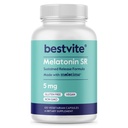 BESTVITE Melatonin SR 5mg (120 Vegetarian Capsules) - Extended Release Melatonin - Vegan - Non GMO - Gluten Free