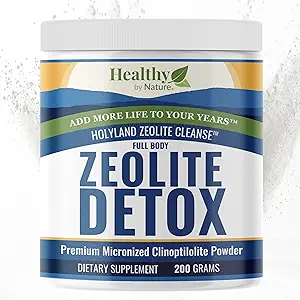 HolyLand Zeolite Cleanse - Zeolite Detox Powder (7.05oz 200 Gram) - Clinoptilolite Activado - Micronized 0-25 - Full Body Detox for Women, Hombre - Supports Energy, Focus, Immunity, Gut Health