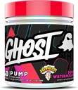GHOST Pump Nitric Oxide Powder, Warheads Sour Watermelon - 40 Servings - Sugar &amp; Stim-Free Pre-Workout Suplementos- L-Citrulline, Arginine Nitrate & L-Glutathione - Soy &amp; Gluten-Free, Vegan