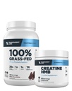 Laboratorios Transparentes Grass-Fed Whey Protein Isolate, Milk Chocolate, Creatine HMB, Desflavored - 30 Servings