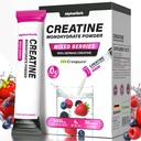Creatine Monohydrate Powder – Creapure® German-Sourced, Mixed Berry Flavour, 30 Stick Creatine Packs, 5000mg Each | No Sugar, No Fillers, Gluten-Free