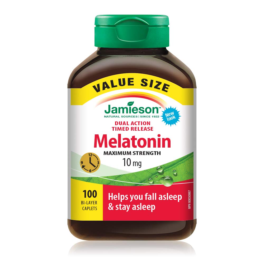 Jamieson Laboratories Melatonin Suplemento, 10 mg, 100 Conde