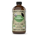 Productos naturales completos - botella de vidrio 16oz, limpiador de hígado y desintoxicación