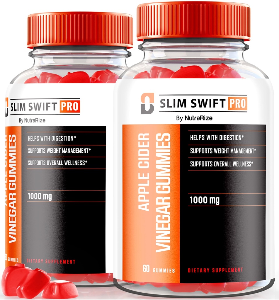 (2 Pack) SlimSwift Pro ACV Gummies, máxima fuerza Keto ACV Pérdida de peso Gummies, todo natural vinagre de manzana 1000MG, Fórmula de Keto ACV con B-Vitamins adicionales, Keto + Críticas de ACV (120 Gummies)