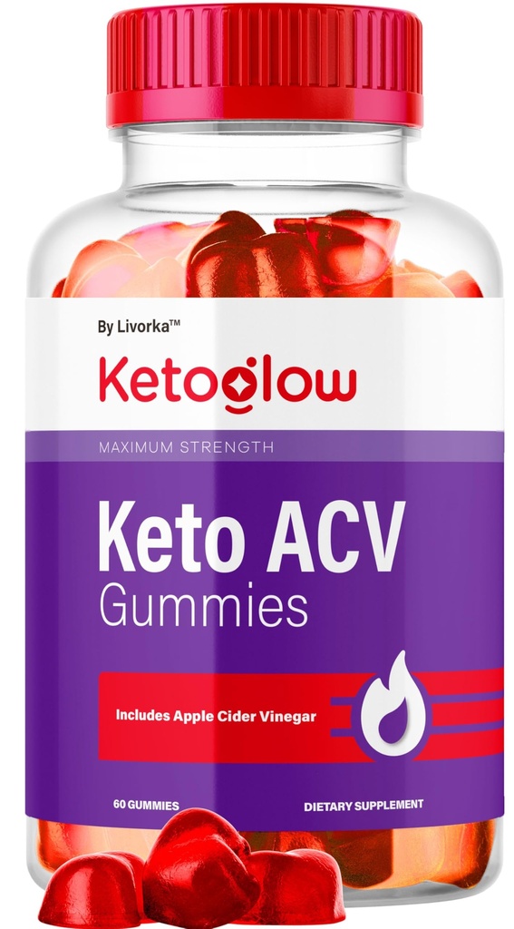 KetoGlow Keto ACV Gummies - Oficial Keto Glow Gummies ACV Premium All Natural Gummys 1050mg, Keto Glow Apple Cider Vinegar Advanced Formula, KetoGlow Support Review, 60 Gummies por 1 Mes