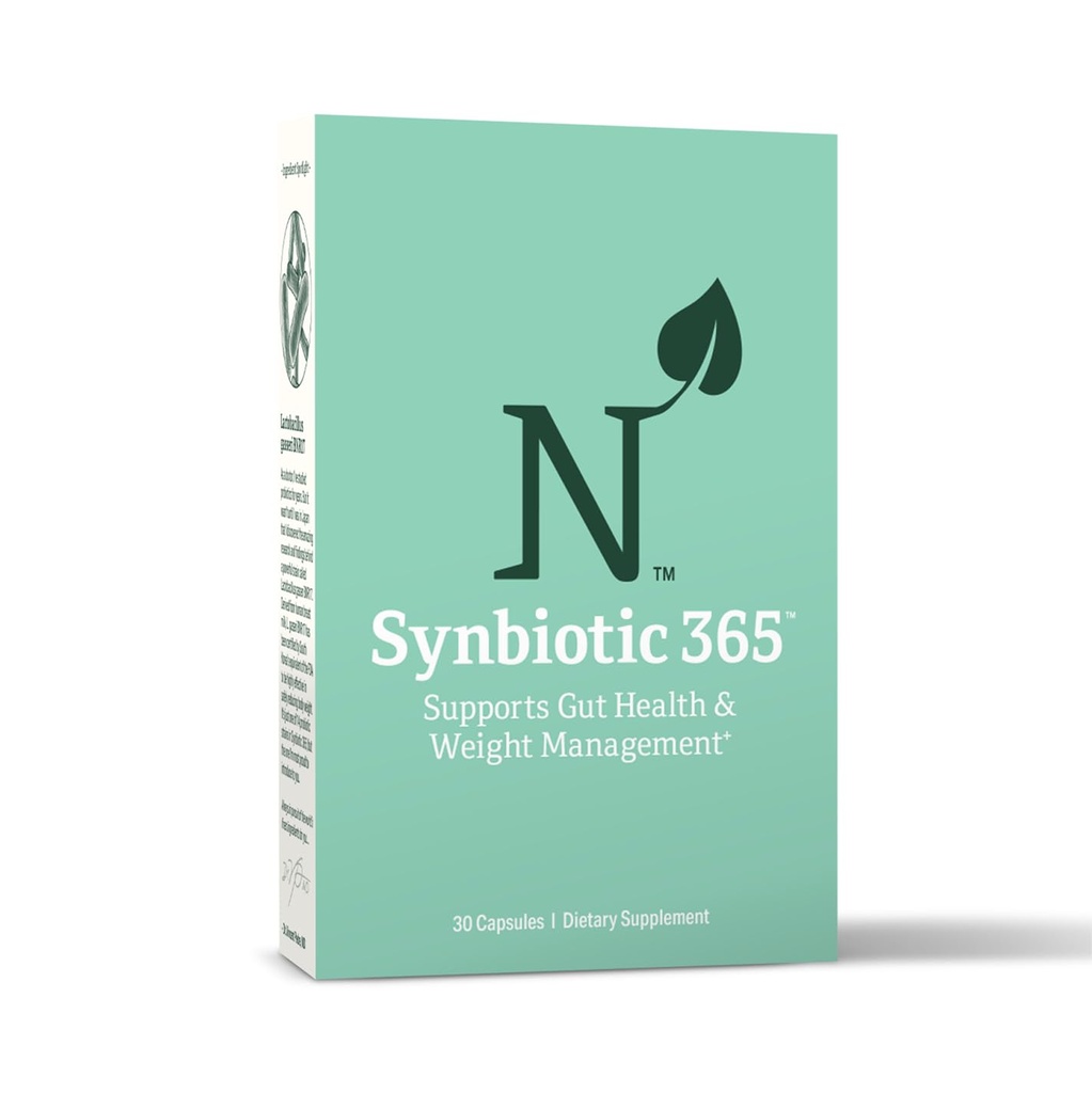 Sinbiótico 365 Triple Acción Prebióticos y Probióticos para Mujeres y Hombres TENIDO Suplemento con B Vitaminas, Biotina &amp; Niacina TENIDO Gluten Free, Non-GMO & Vegan TEN 20 Billion CFU TEN 30 Servimientos
