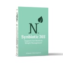 Sinbiótico 365 Triple Acción Prebióticos y Probióticos para Mujeres y Hombres TENIDO Suplemento con B Vitaminas, Biotina &amp; Niacina TENIDO Gluten Free, Non-GMO & Vegan TEN 20 Billion CFU TEN 30 Servimientos