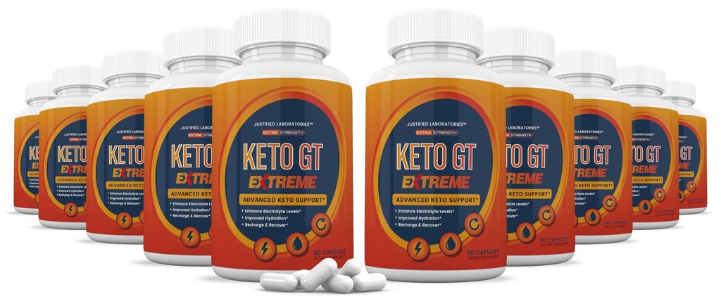 (10 Pack) Keto GT Extreme Keto Pills 1675MG New & Improved Formula Contains Apple Cider Vinegar Extra Virgin Olive Oil Powder Green Tea Leaf 600 Capsules