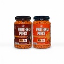 Twin Peaks Protein Puffs Variety Pack (Nacho Cheese & Mesquite Barbecue) – Keto Friendly, Low Carb Snack (300g Each), 21g Protein, 2g Net Carbs, Crunchy High-Protein Snack