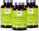 New Nordic Active Liver Gummies, Milk Thistle, Artichoke & Turmeric Supplement, Natural Peach & Mango Flavor, Sugar Free & Vegan, 60 Conde (Pack of 3)