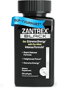 Zantrex Black – Naturalmente Boost GLP-1 & Metabolism Support ← Energía termogénica, Manejo de pesas Fórmula  durable 60 Pills