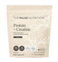 El 'Pause Life Protein + Creatine, Made with Creavitalis Creatine Monohydrate, Whey Protein, " BCAAs for Men and Women, Gluten Free, Low Sugar, Non GMO, Vanilla Flavor, 14 Servings, 17.8 oz