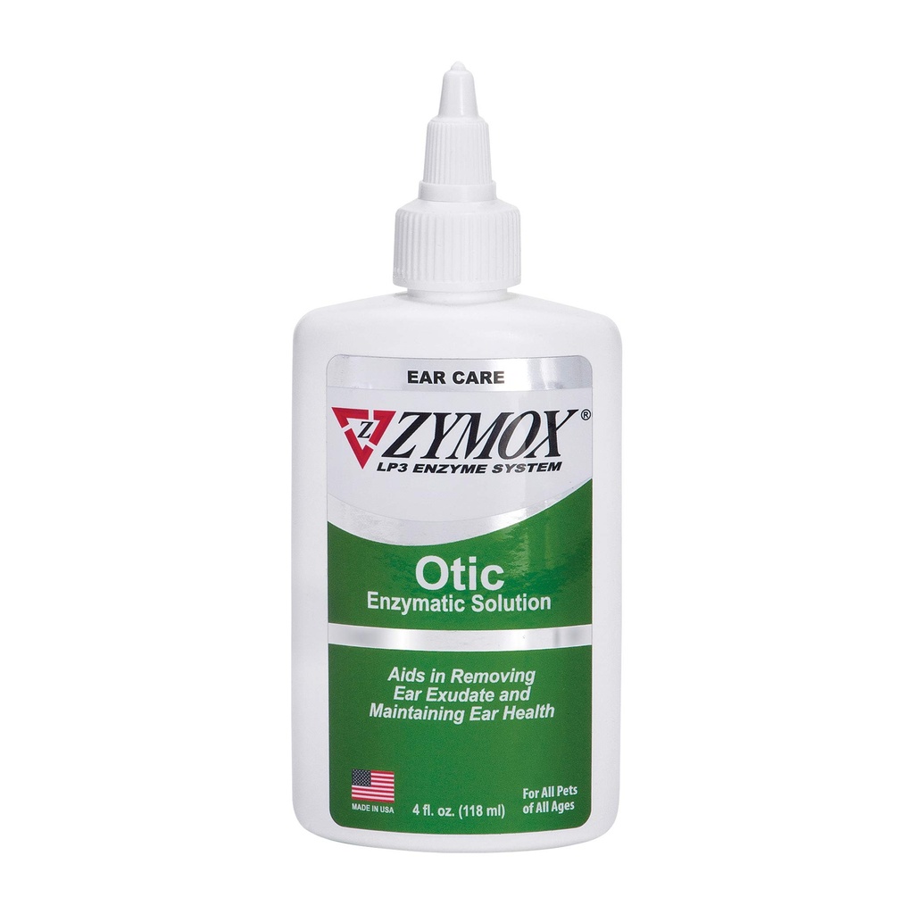 Pet King Brands Zymox Otic Solución enzimática para perros y gatos para calmar las infecciones del oído sin hidrocortisona para Itch Relief, 4oz