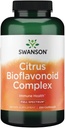 Citrus Complejo Bioflavonoide Swanson Full Spectrum Citrus - Ayudas Vitamina C Absorción y promueve la salud inmunitaria - Estándarizado al 50% Bitter Bioflavonoides Orange - (250 cápsulas) 1 Pack